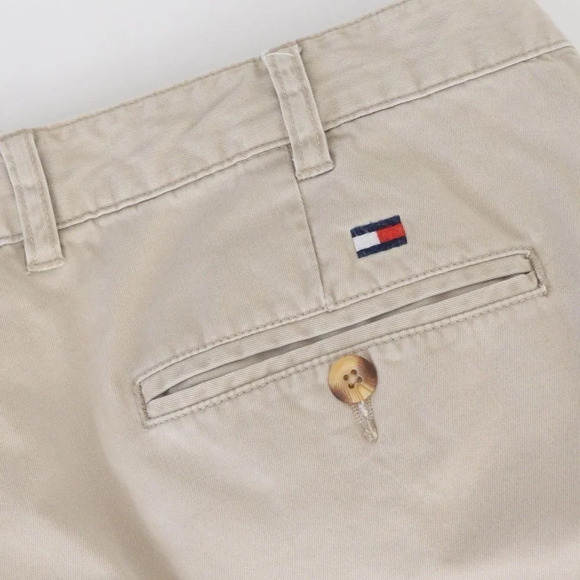 Vintage Tommy Hilfiger Beige Straight Leg Chino Style Pants - Size 38/32 - Picture 4 of 13